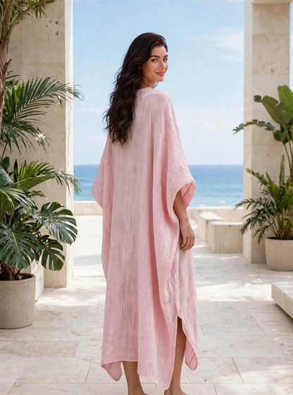 Robe caftan d'été fluide et évasée