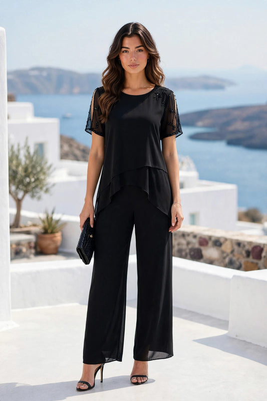 Ensemble 2 pièces en mousseline chic