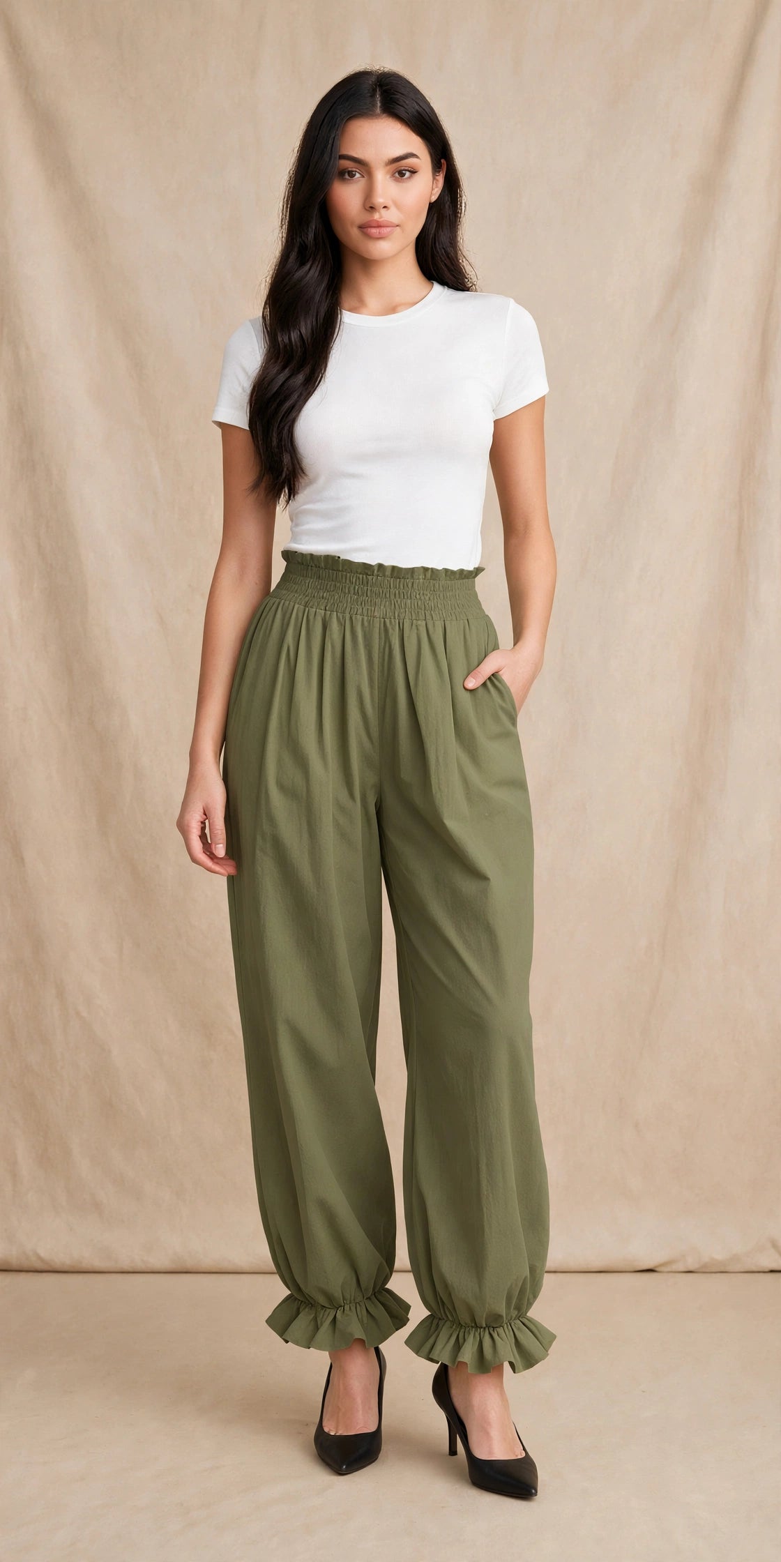 Pantalon sarouel fluide et vaporeux style bohéme