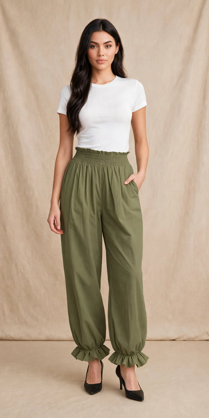 Pantalon sarouel fluide et vaporeux style bohéme