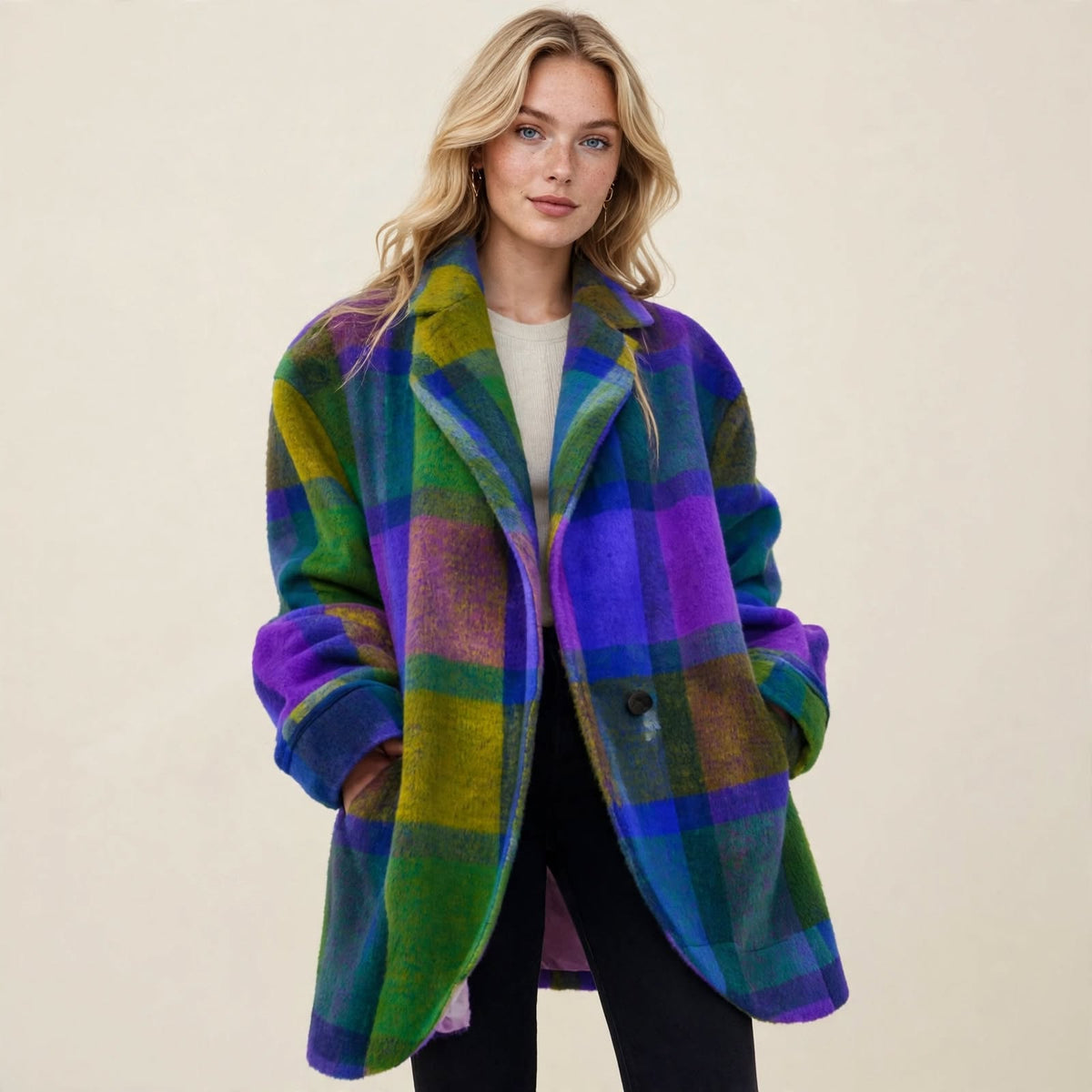 Manteau Arka À Carreaux Multicolore