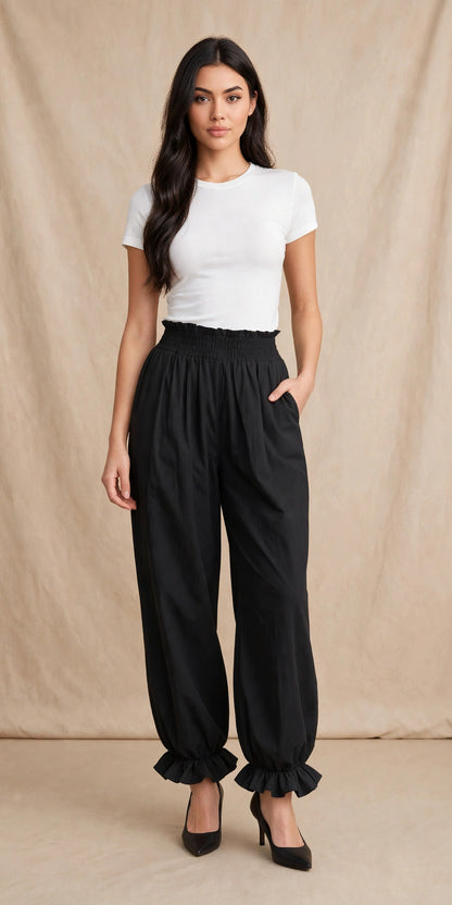 Pantalon sarouel fluide et vaporeux style bohéme