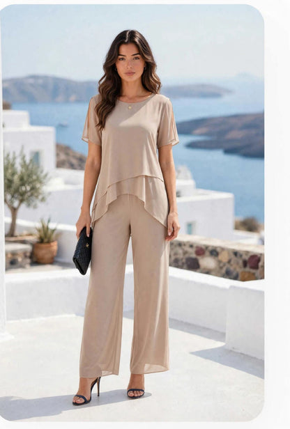 Ensemble 2 pièces en mousseline chic