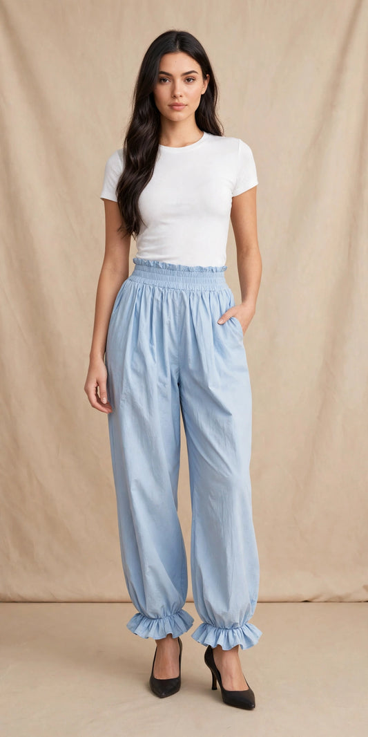 Pantalon sarouel fluide et vaporeux style bohéme