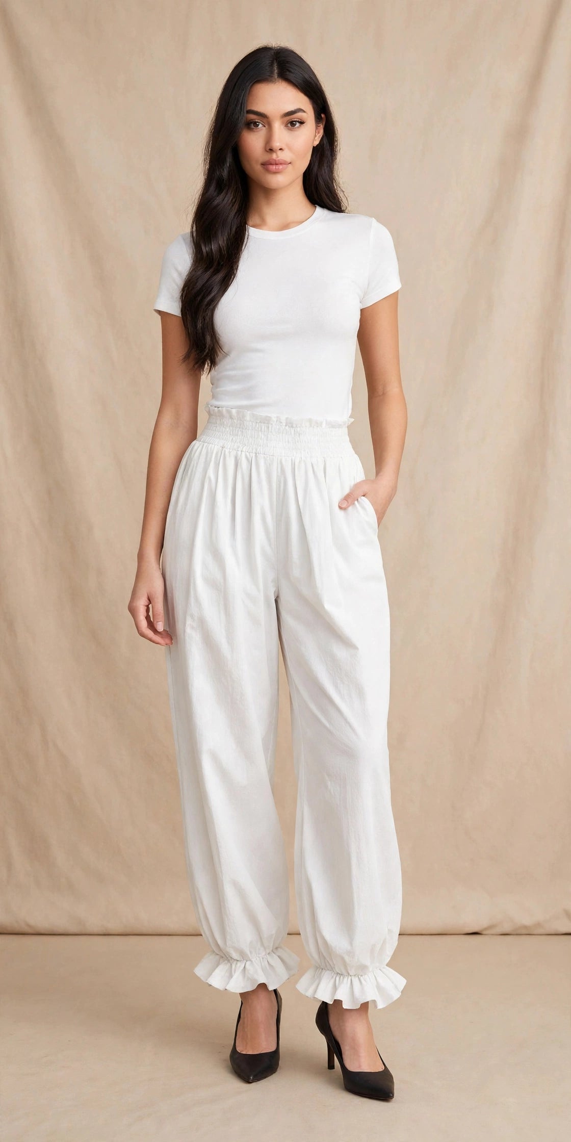 Pantalon sarouel fluide et vaporeux style bohéme