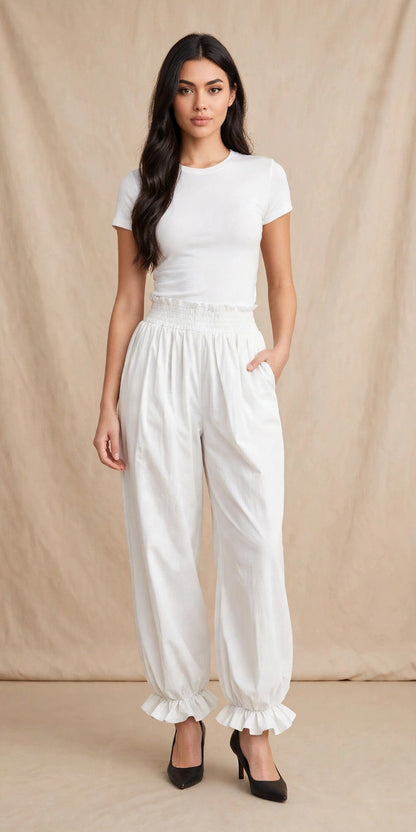 Pantalon sarouel fluide et vaporeux style bohéme